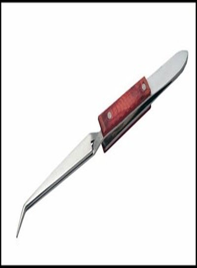 LEGLO Bundle: Cross Lock Fiber Grip Soldering Tweezers Set - 6.5" Solder Tweezers (Approx. 45-Degree Angle), 6" Solder Tweezers (Approx. 90-Degree Angle) & 6.5" Straight Solder Tweezers (picture not scaled) - Image 2